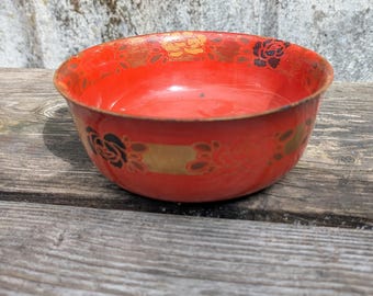 Cuenco lacado japonés de principios del siglo XX