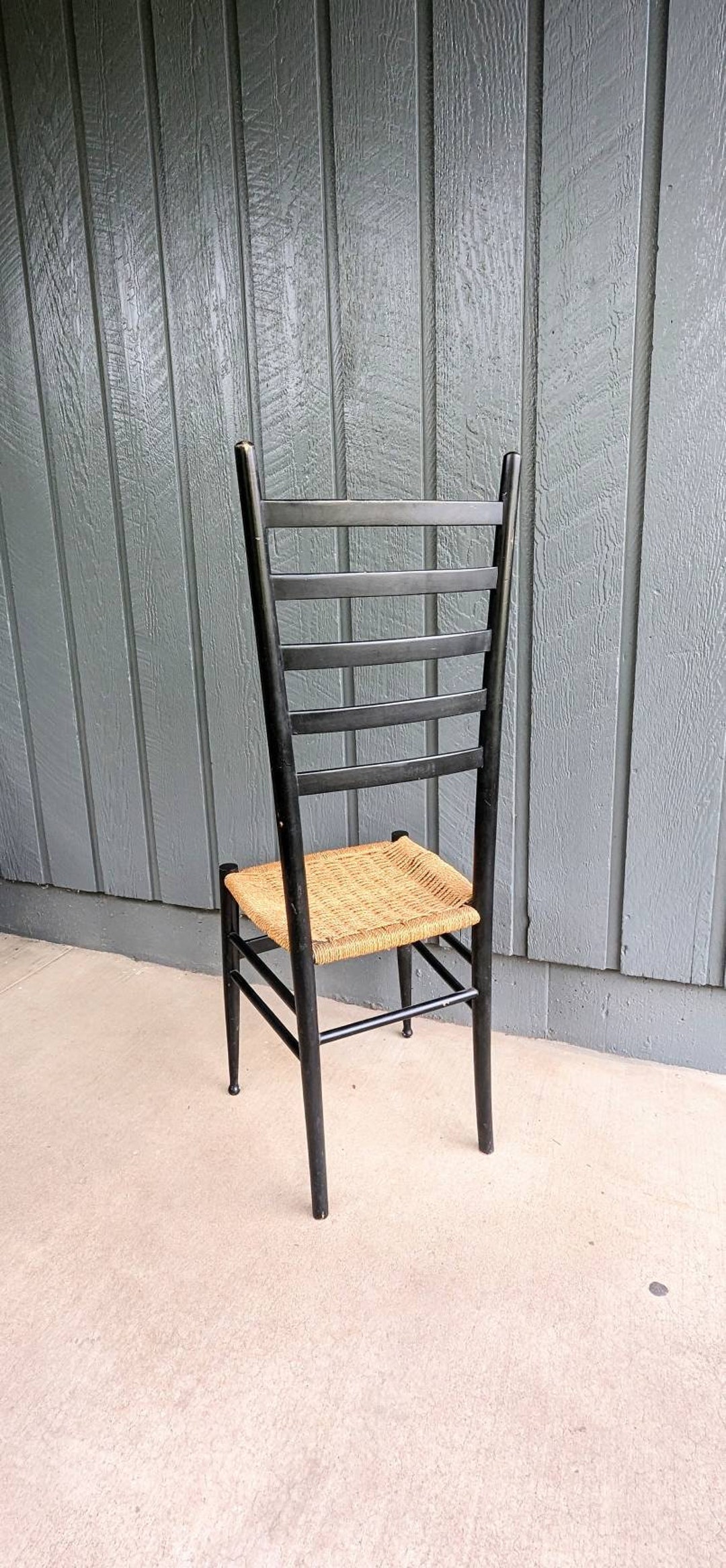 Italian Ladder Back Chair Gio Ponte Midcentury - Etsy