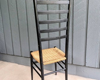 Italian ladder back chair Gio Ponte midcentury