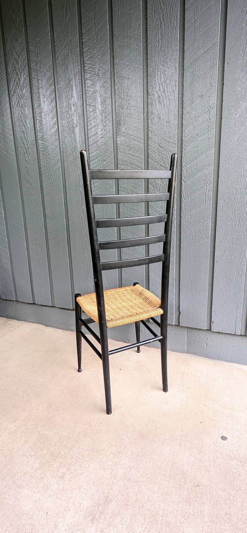 Italian Ladder Back Chair Gio Ponte Midcentury - Etsy