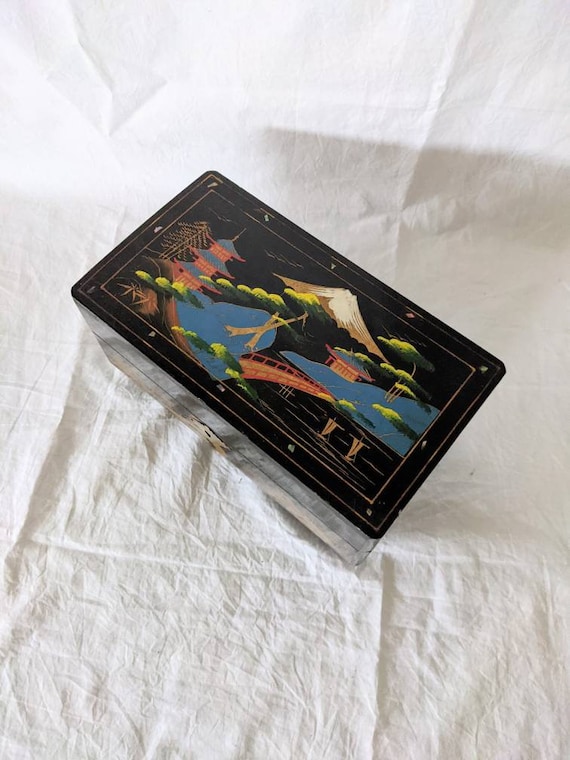 Japanese Jewelry Box Lacquer As-is - Etsy