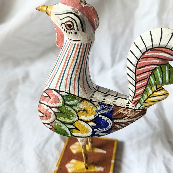 Rooster figurine handmade Odisha India