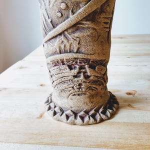 Hand built vase Mexican artisan avante garde Wabi Sabi