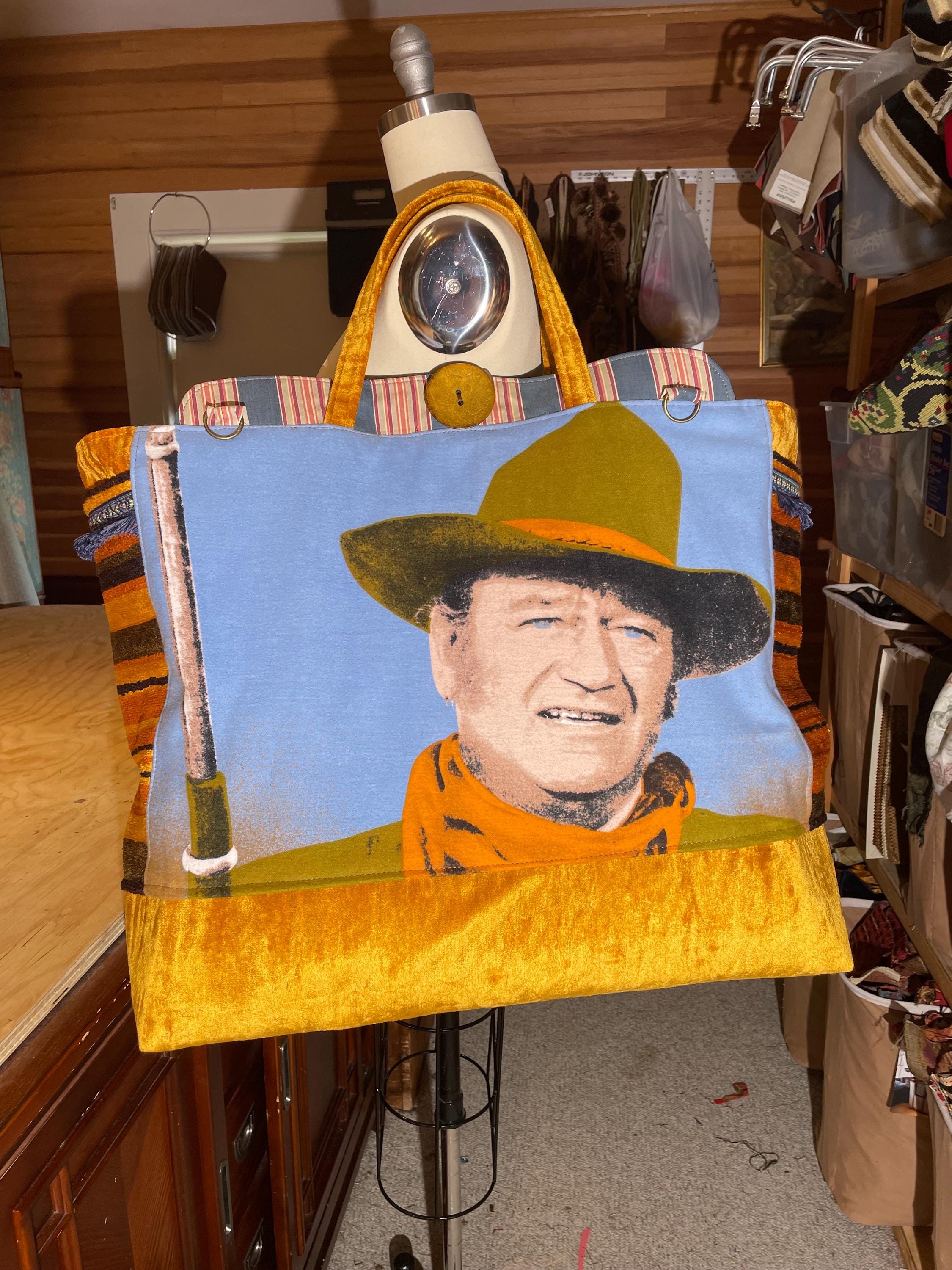 Don Wayne Ranch Large John Wayne Dude Ranch Weekender Statement Tote in Vintage ...