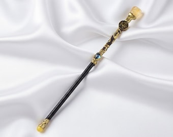 Taurus Crystal Magic Wand, Handmade, Birthstone Scepter, Astrology Gift, Unique Zodiac Jewelry