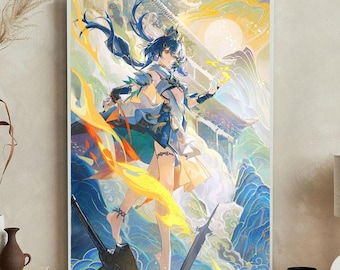 Honkai Star Rail Yunli Art Print: Extra Large Canvas Wall Decor