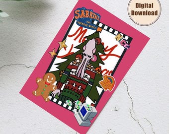 Baldur's Gate 3 Mindflayer Christmas Card DIGITAL Download The Emperor