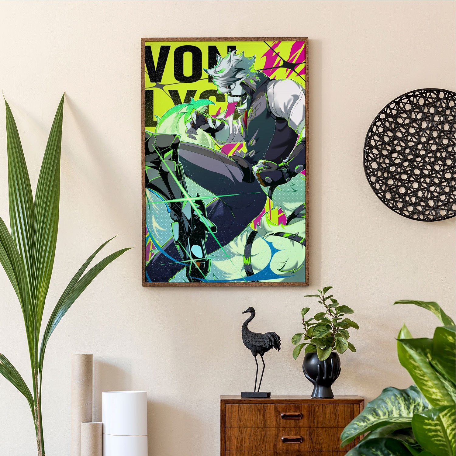Zenless Zone Zero Von Lycaon Art Print: Extra Large Canvas Wall