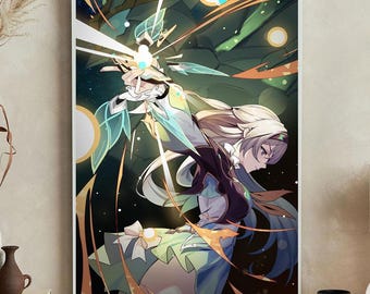 Honkai Star Rail Firefly Canvas Art Print: Extra Large Home Decor