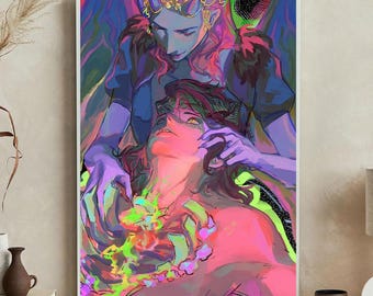 Karlach Canvas Art Print: Baldur's Gate 3 Extra Large Wall Decor