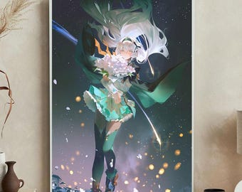 Honkai Star Rail Firefly Art Print: Extra Large Canvas Wall Decor