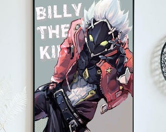 Zenless Zone Zero Billy Kid Art Print: Extra Large Canvas Wall Decor