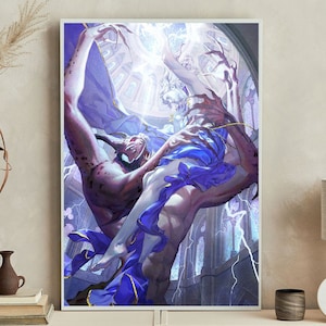 Baldur's Gate 3 BG3 Gale The Dark Urge Wall Art, Print Canvas, Art Print, Extra Large Wall Art, Home Decor
