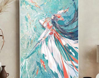 Dan Heng Imbibitor Lunae Canvas Print: Honkai Star Rail Wall Art