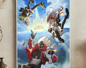Zenless Zone Zero Canvas Print: Anby, Billy, Nicole - Large Wall Art
