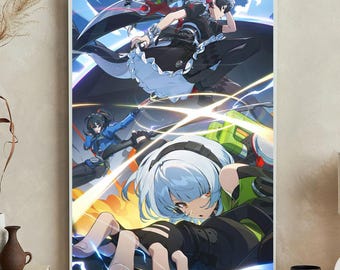 Zenless Zone Zero Canvas Print: Ellen Joe, Anby Demara, Zhu Yuan Wall Art