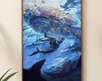 Zenless Zone Zero Ellen Joe Art Print: Large Canvas Wall Decor