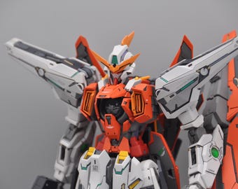 Bandai 1/100 MG GN-003 Kyrios Gundam with Fortune Meow Resin Kit Professionally Built & Painted (Ready to ship from California)