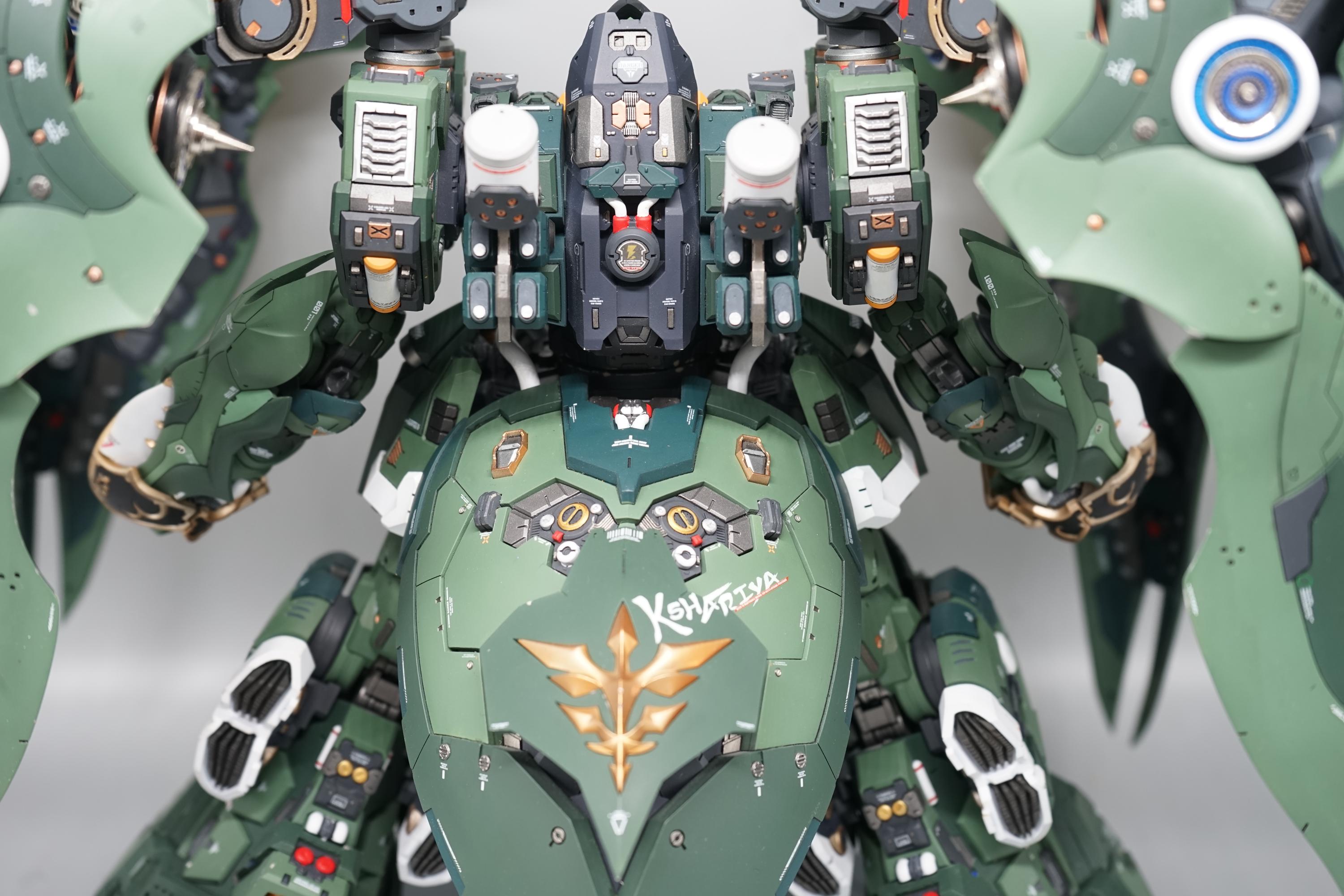 1/100 VN Cast Kshatriya NZ-666 Resin Kit Metal Thrusters Built +