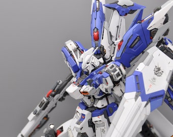 RG Hi-Nu a escala 1/144 con conversión de resina Fortune Meow CMM + Hyper Mega Bazooka (Listo para enviar desde California)