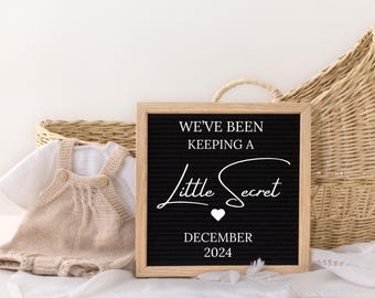 Editable Letter Board Pregnancy Announcement: Social Media Reveal (Digital Download)