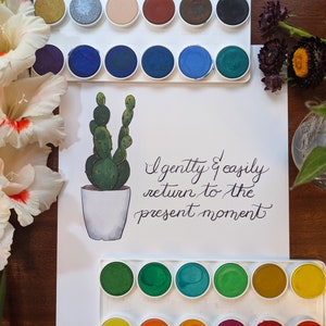 Present Moment Print - Hand-Illustrated