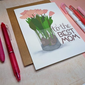 To the Best Mom Mothers Day Card - Mum, Mama, Grandma, Gran, Granny Celebration