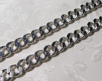 Chains .925 Sterling Silver 1.20MM Beveled Oval Cable Link Necklace