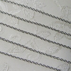 20ft Antique Silver Plated Brass Cross Chain Soldered Link Nickel and Lead Free 2mm x 1.5mm 373