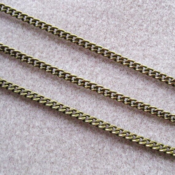 Bronze sale curb chain
