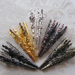 Long Cone Filigree Torch Bead Cap Mix and Match 41mm 343
