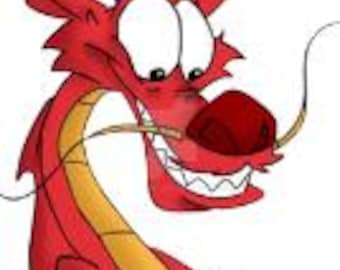 Modèle de couverture au crochet Mushu C2C | Disney Dragon Graphgan | Coin à coin au crochet PDF