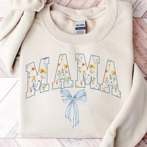 Floral Print Sweatshirt for Mom,floral mama toile shirt,floral Sweatshirt for Mom,mama sweat Mother Day Gift,Gift for Mom, New Mom Gift