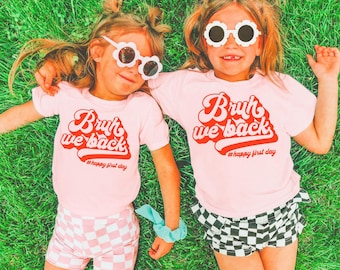 Bruh We Back Teachers SVG & PNG | Happy First Day of School Tshirt Svg, Retro Back to School Svg, Bruh Teacher Shirt, Teacher Svg Layered