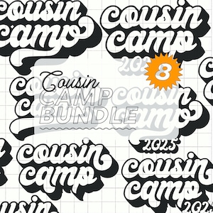 Campamento de primos SVG PNG, viaje de campamento familiar Svg, tripulación de primos Svg, fin de semana de primos Svg, vacaciones de primos, viaje familiar al lago Svg, diseños de camisetas de campamento