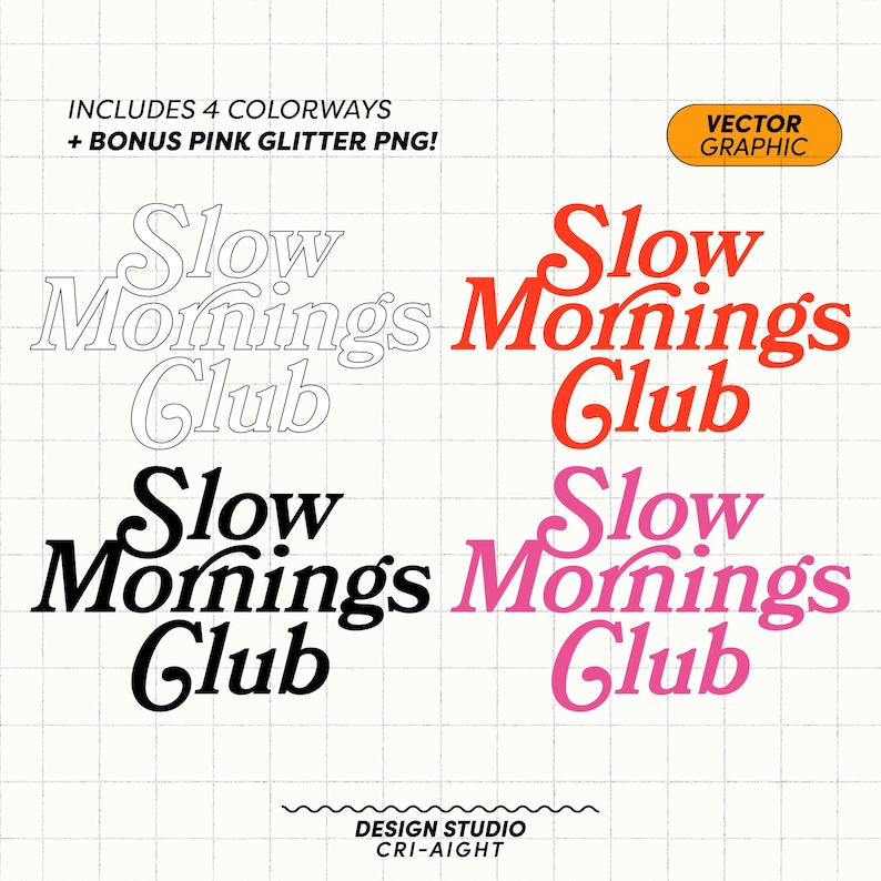 Slow Mornings Club SVG