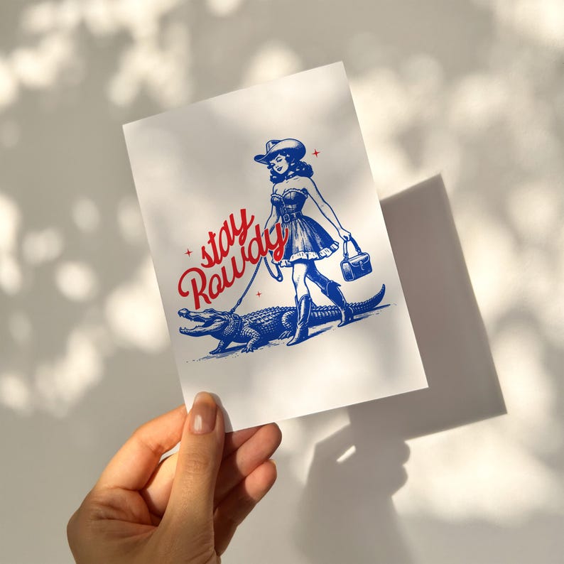 Stay Rowdy Cowgirl Alligator SVG PNG