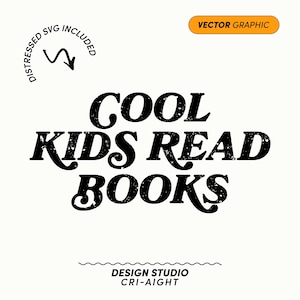 Cool Kids Read Books SVG