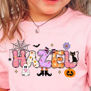 Personalized Alphabet Halloween Kids Shirt: Custom Toddler Gift