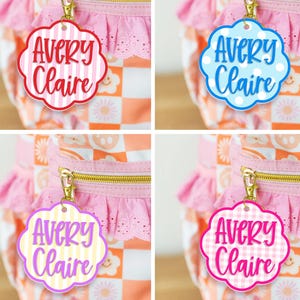 45% OFF Bulk Personalized Kids Name Bag Tag, Custom Acrylic Backpack Tag, Water Bottle Tag, Diaper Bag, Lunchbox Name Tag, School Name Plate
