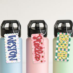 45% OFF Bulk Personalized Backpack Kids Name Tag, Custom Kids Bag Tag, Water Bottle Tag, Diaper Bag, Lunchbox Name Tag, School Name Plate