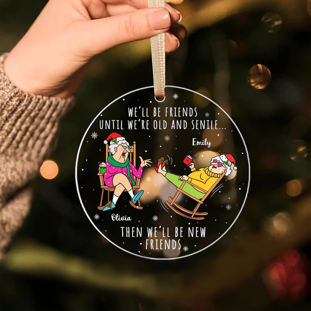 Personalized Best Friend Ornament, Custom Best Friend Gift, Friendship ...