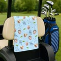 Personalized Father's Day Gift For Dad, Custom Photo Golf Towel, Best Dad By Par Towel, Baby Face Towel, Funny Dad Gift, Golf Lovers Gift