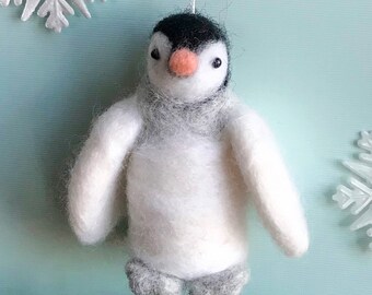 Wool Penguin Ornament