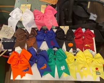Monogrammed Hairbows