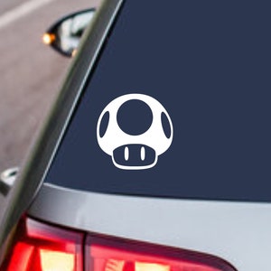 Nintendo Mario Mushroom Permanent Decal