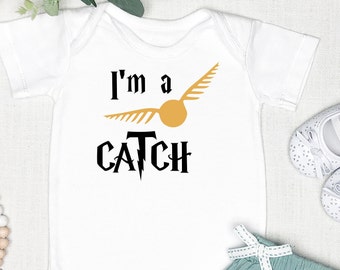 Two Tone I'm a CATCH Infant bodysuits or Toddler t-shirt