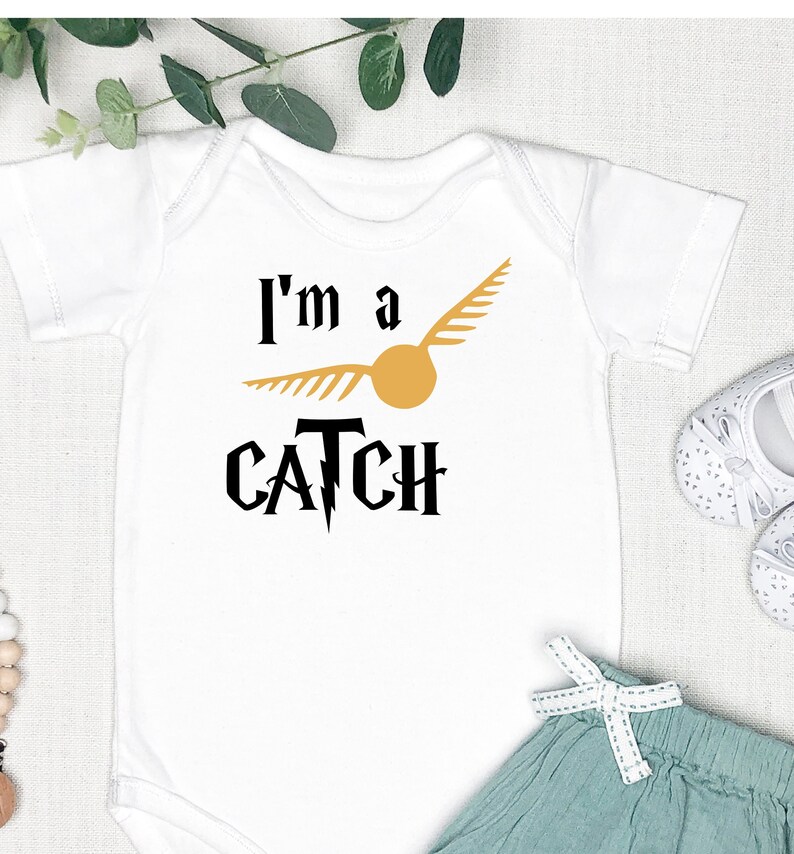 Two Tone I'm a CATCH Infant bodysuits or Toddler t-shirt image 1