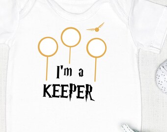 Two Tone I'm a KEEPER Infant bodysuits or Toddler t-shirt