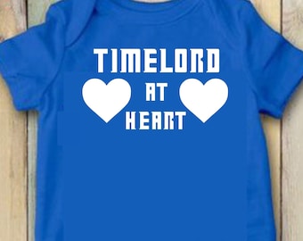 Doctor Who Time Lord At Heart Infant Bodysuit or Toddler T-shirt